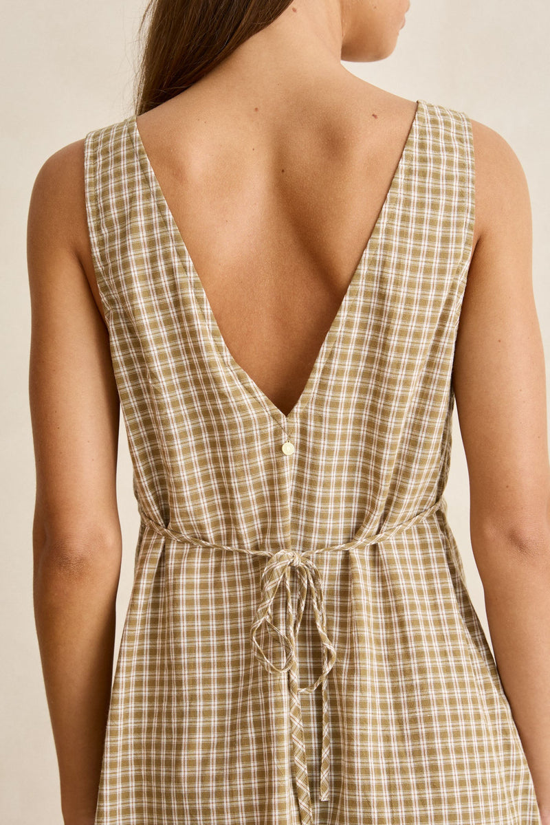 Palmer Check Mini Dress Sage – Rhythm US
