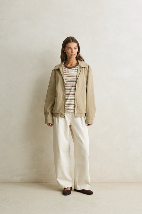 美品ARGUE LINEN ESSENTIAL RHYTHM JACKET Riley Twill Jacket Oak – Rhythm US