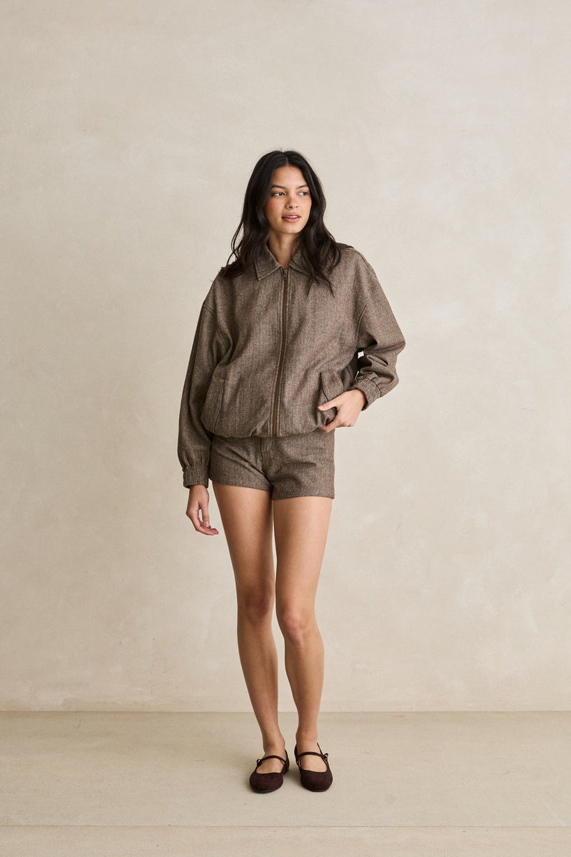 Coco Woven Jacket Vintage Brown – Rhythm US