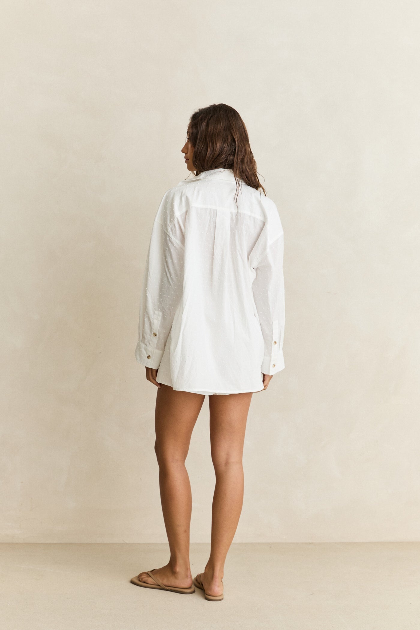 Antibes Oversized Beach Shirt White XXL