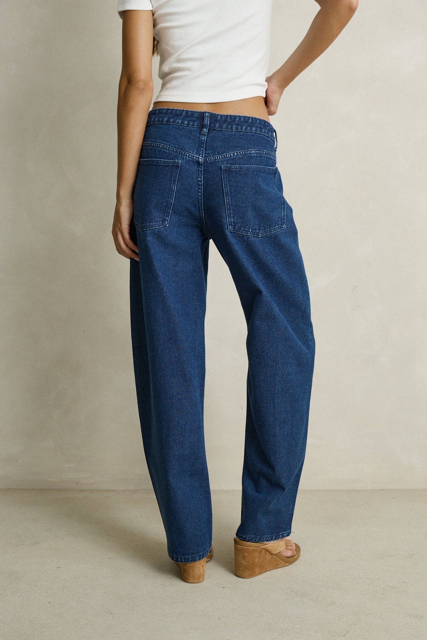 Low-Rise Barrel Denim Pant Dark Wash – Rhythm US