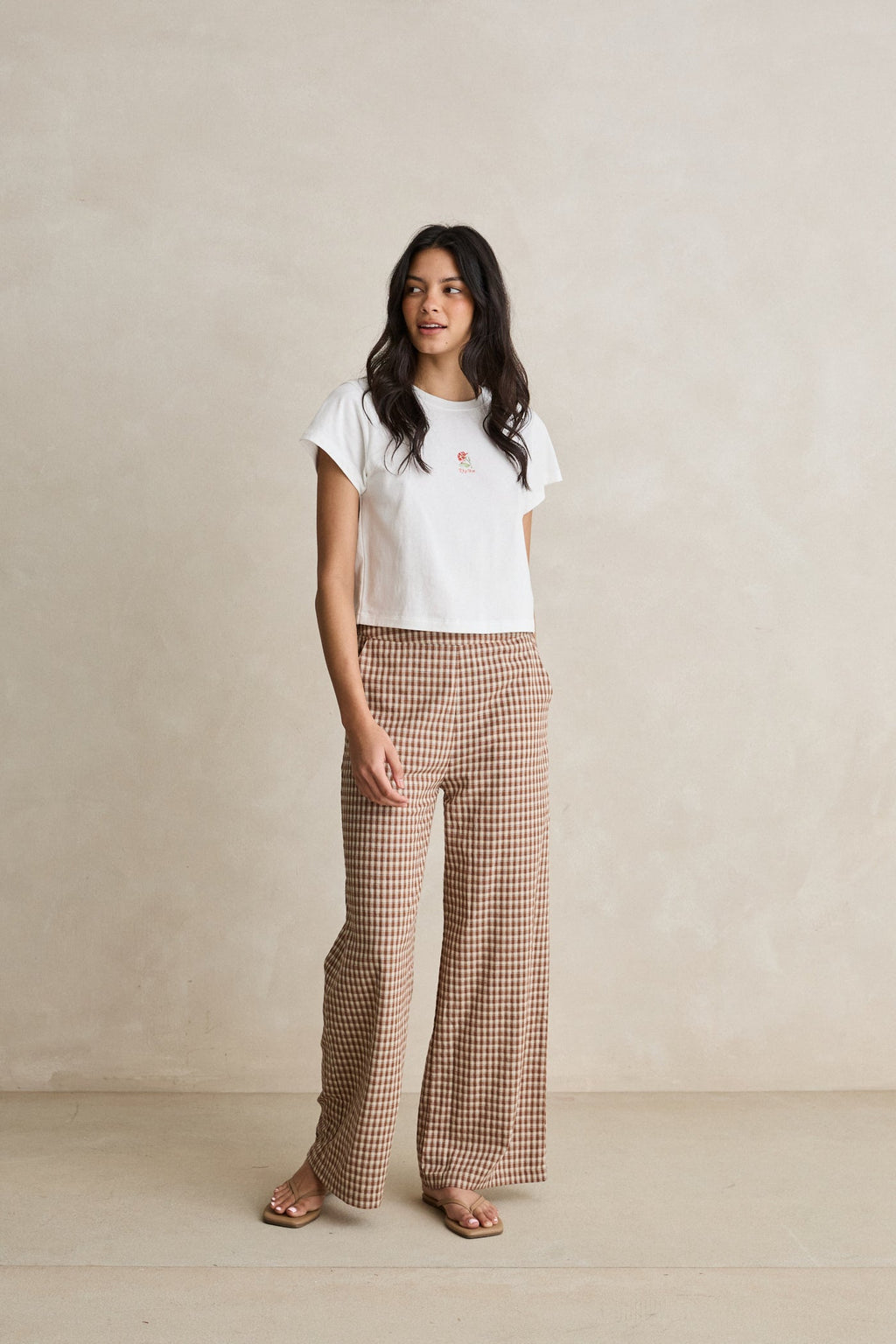 Annabel Check Pant Check – Rhythm US
