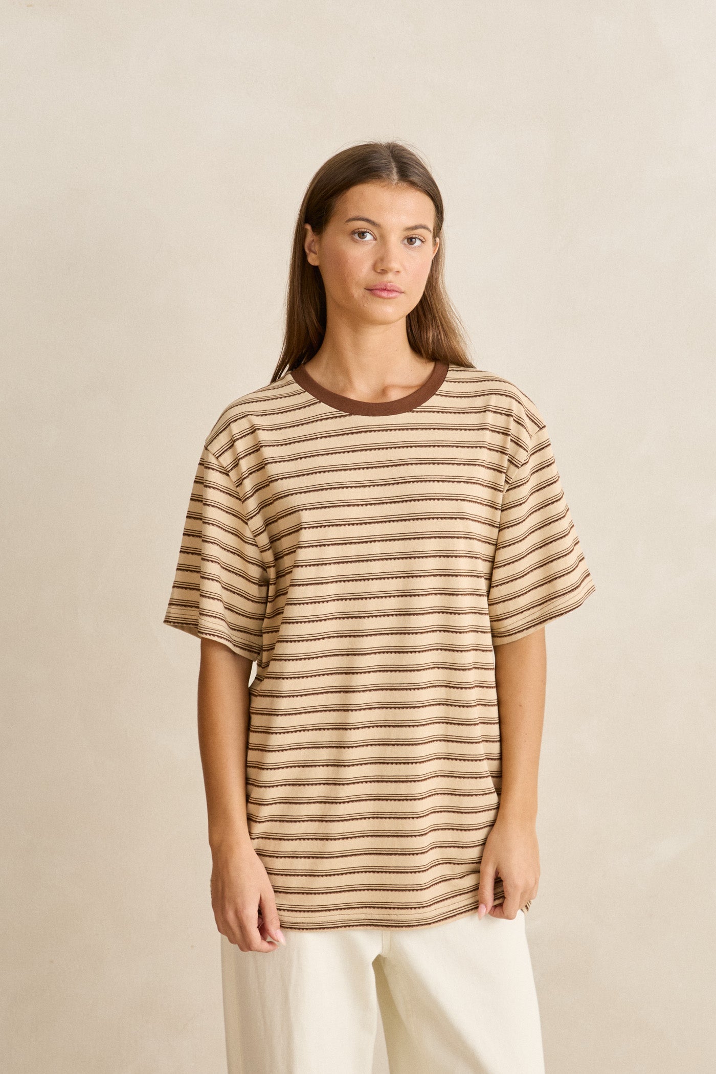 Sundown Vintage Stripe Oversized Tee Natural – Rhythm US