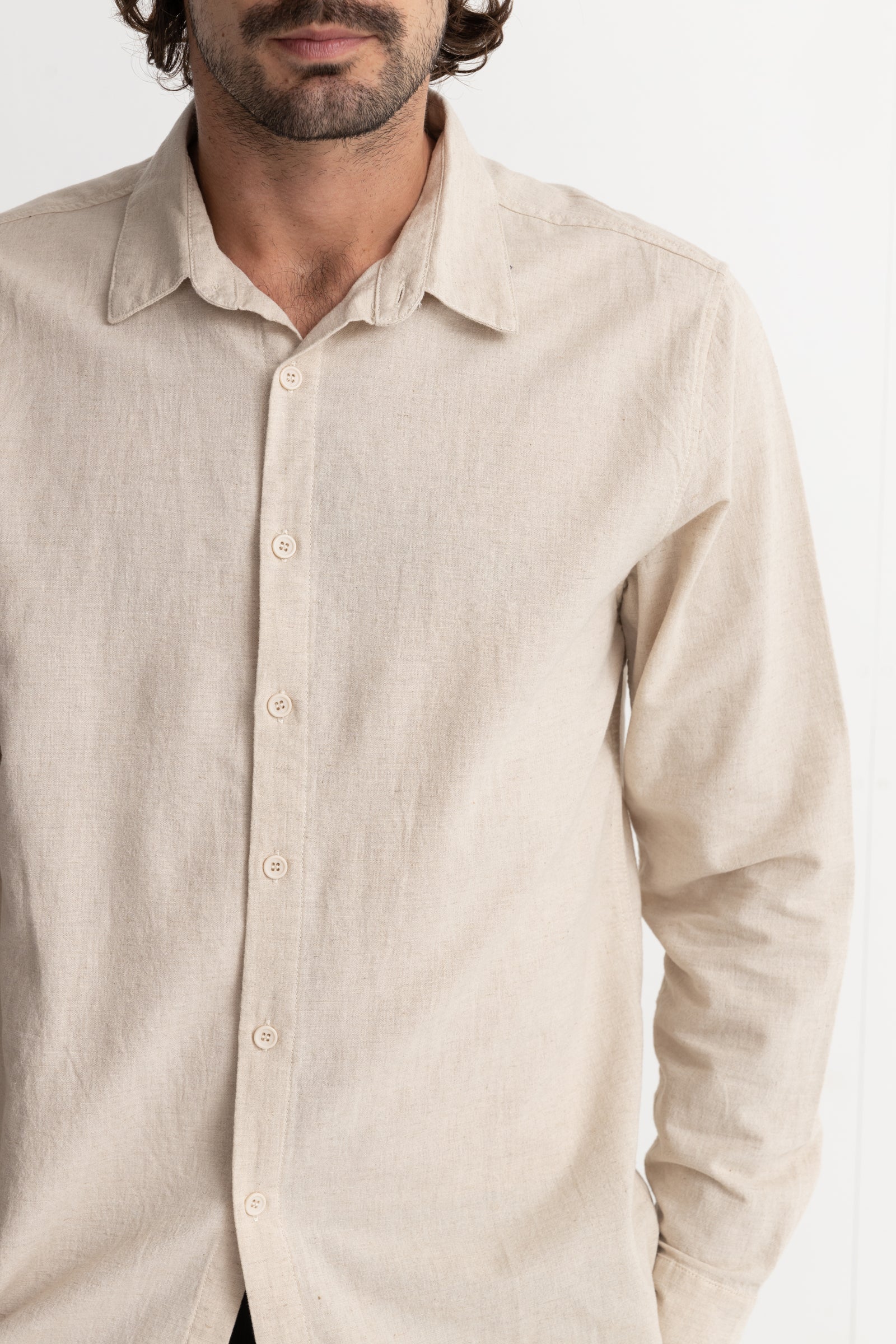 Classic Linen Ls Shirt Sand – Rhythm US