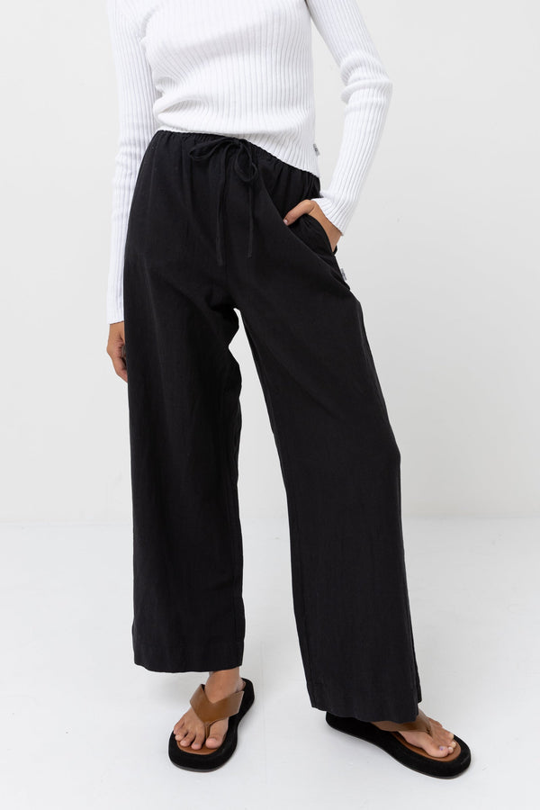 Classic Drawstring Pant Black