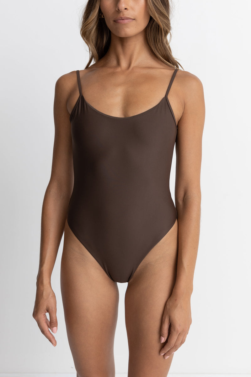 Classic Minimal One Piece Chocolate