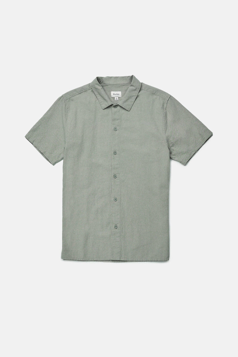 Classic Linen Ss Shirt Seafoam