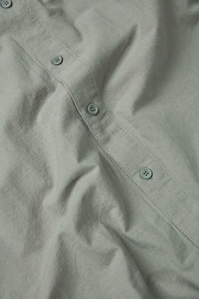 Classic Linen Ss Shirt Seafoam