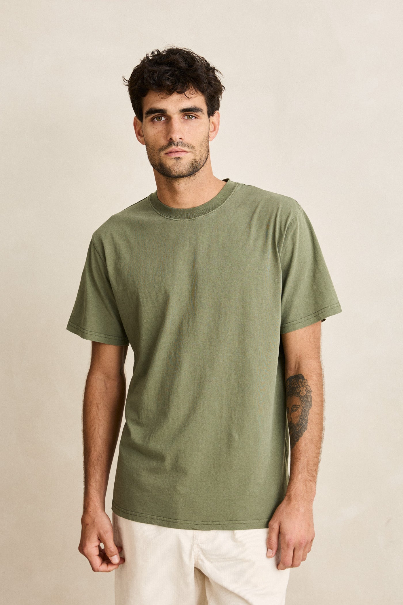 Classic Vintage Tee Olive – Rhythm US