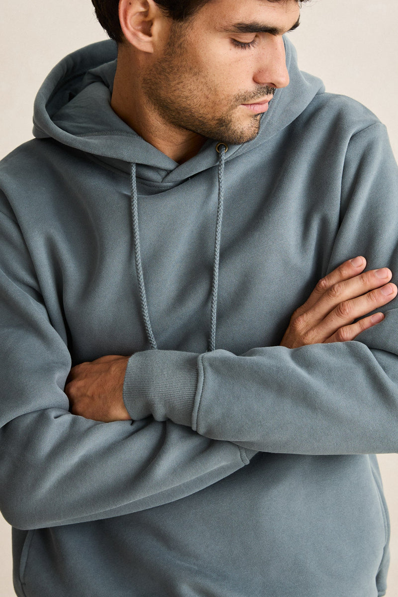 Classic Fleece Hood Silver Pine