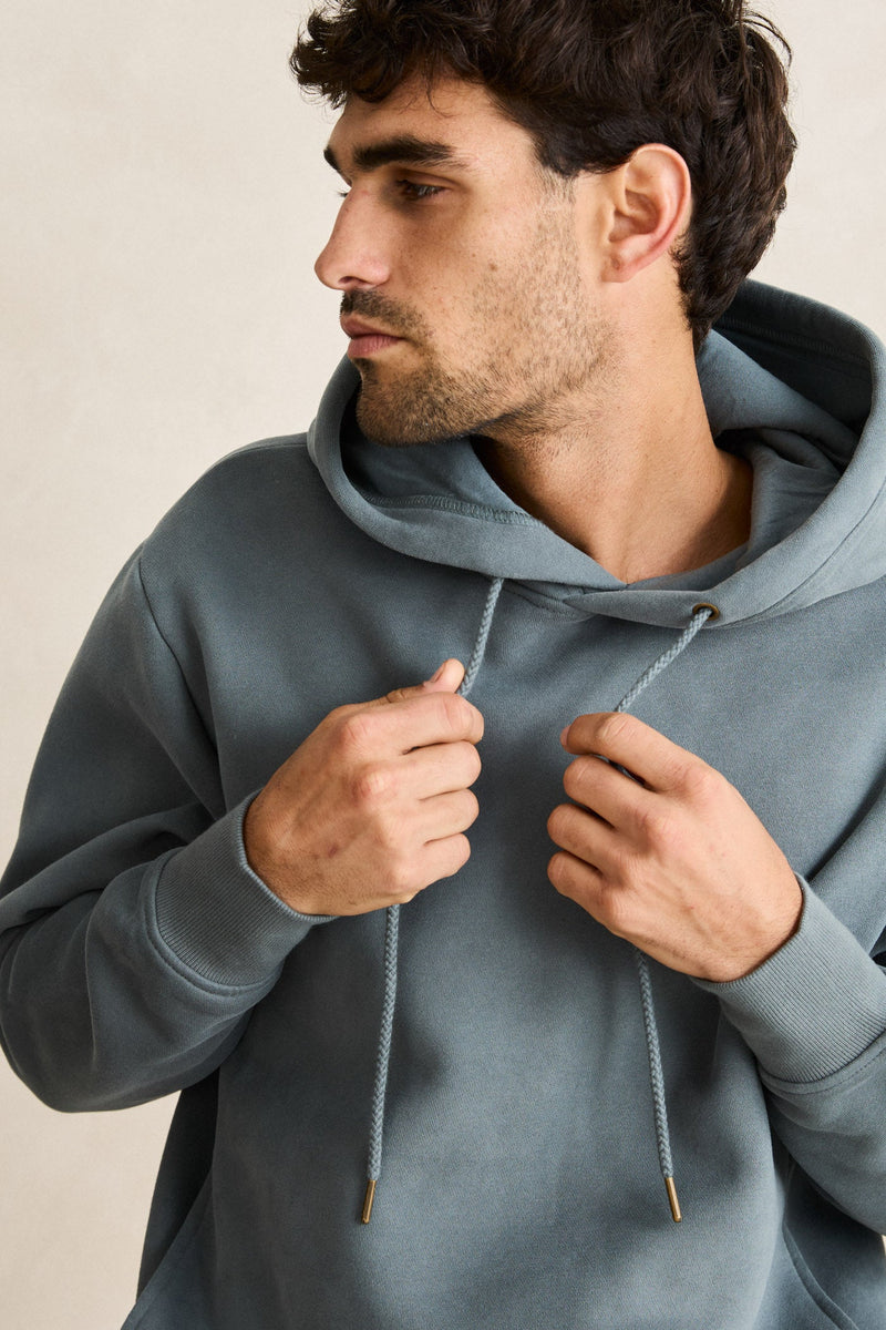 Classic Fleece Hood Silver Pine