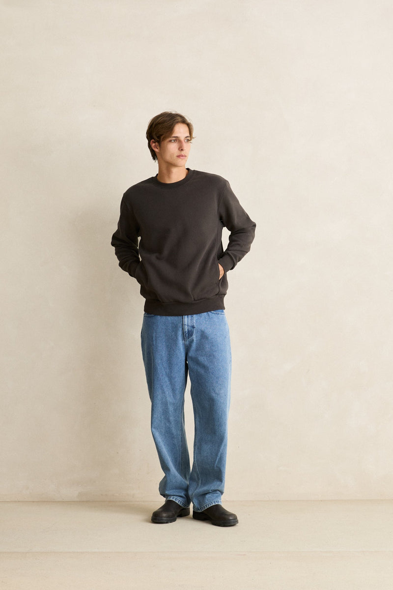 Classic Fleece Crew Vintage Black – Rhythm US