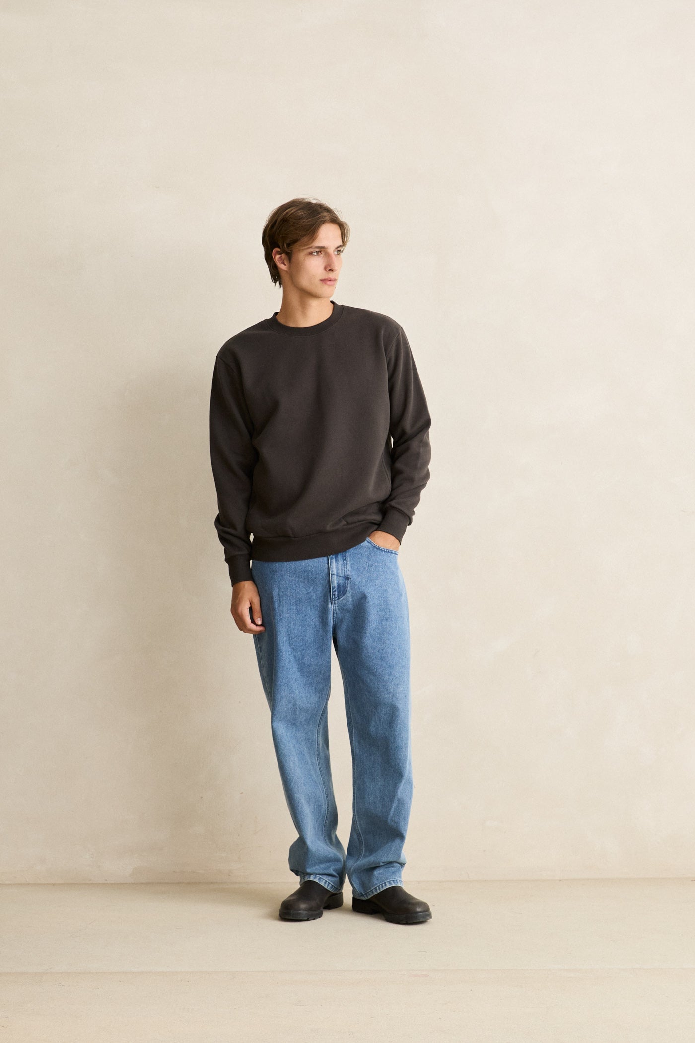Classic Fleece Crew Vintage Black – Rhythm US