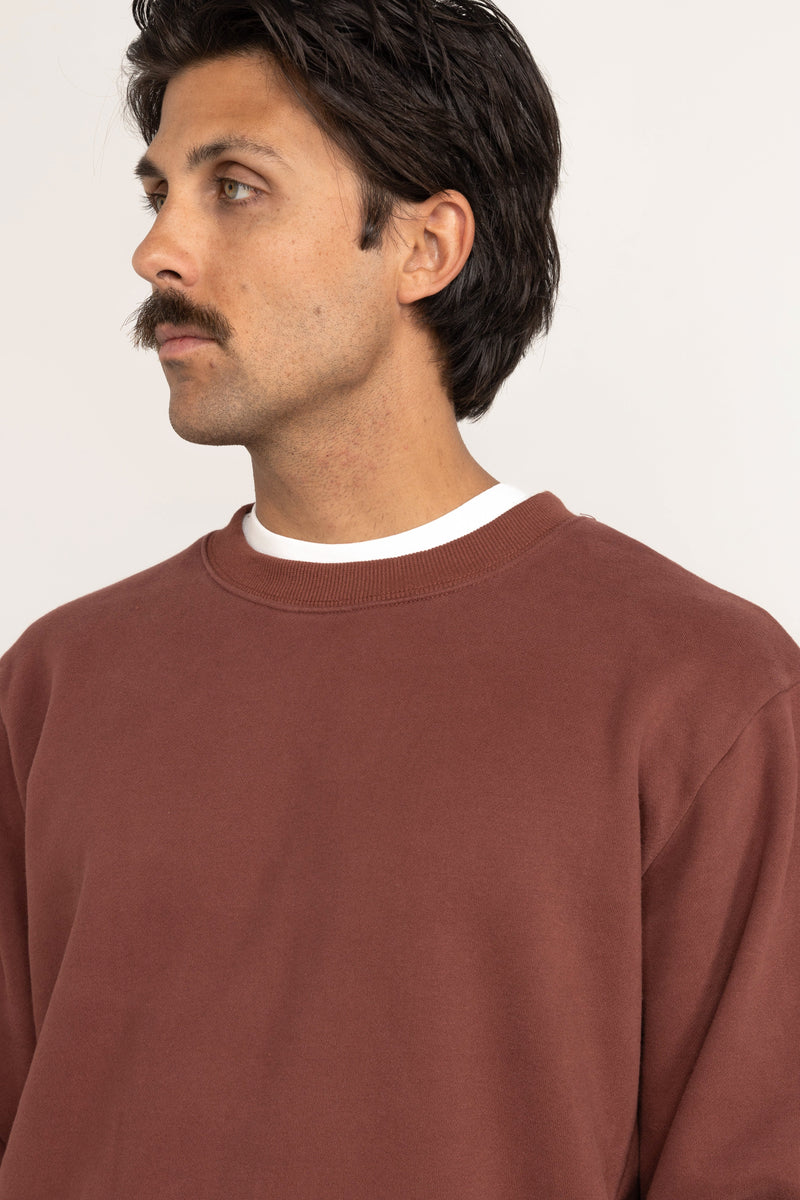 Classic Fleece Crew Merlot