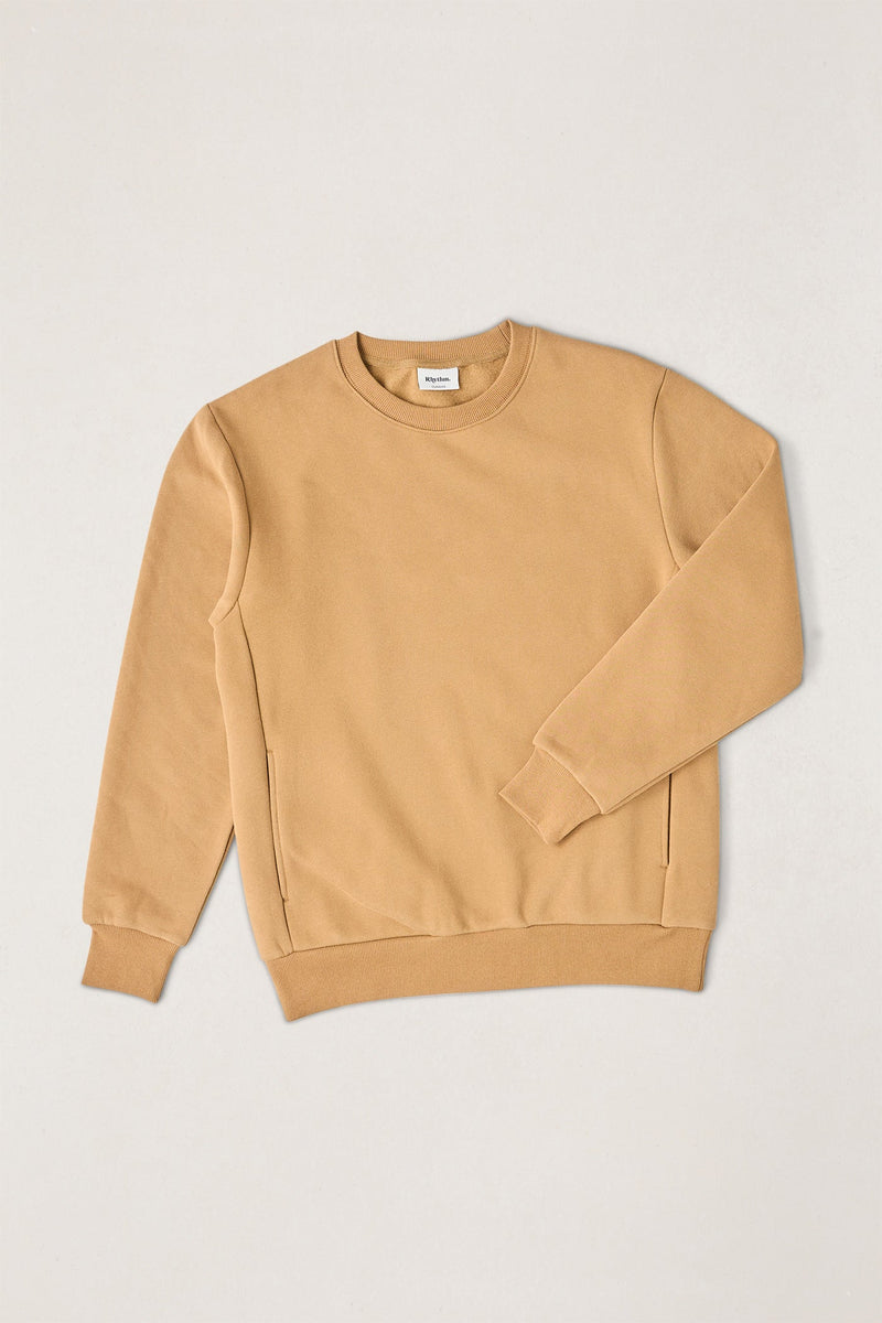 Classic Fleece Crew Ochre