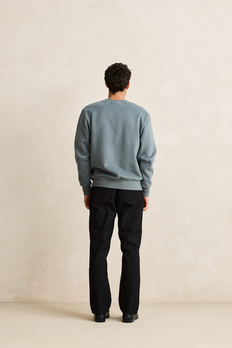 Classic Fleece Crew Silver Pine