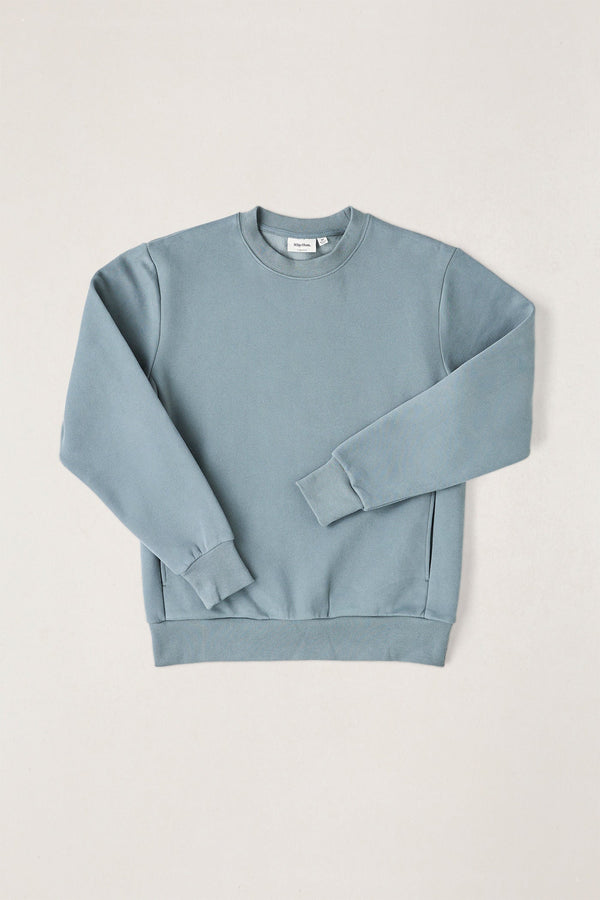 Classic Fleece Crew Silver Pine