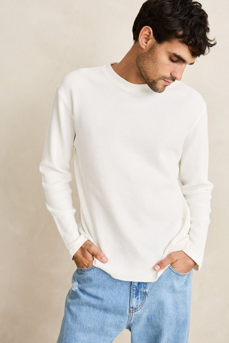 Classic Waffle Knit Vintage White – Rhythm US