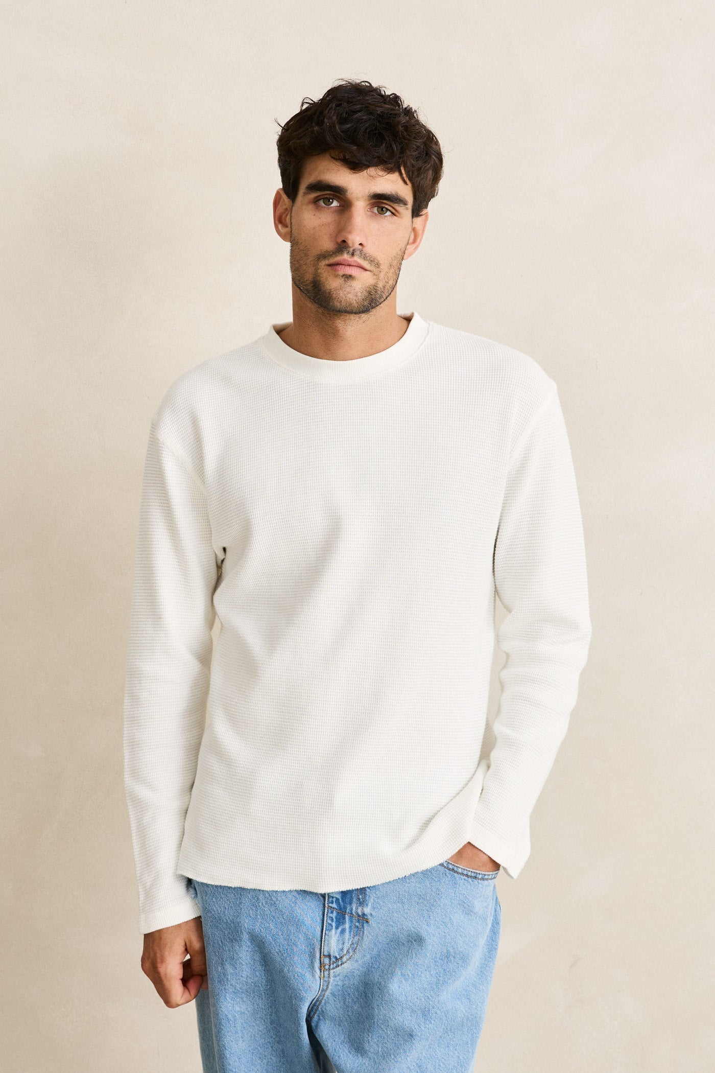 Classic Waffle Knit Vintage White – Rhythm US