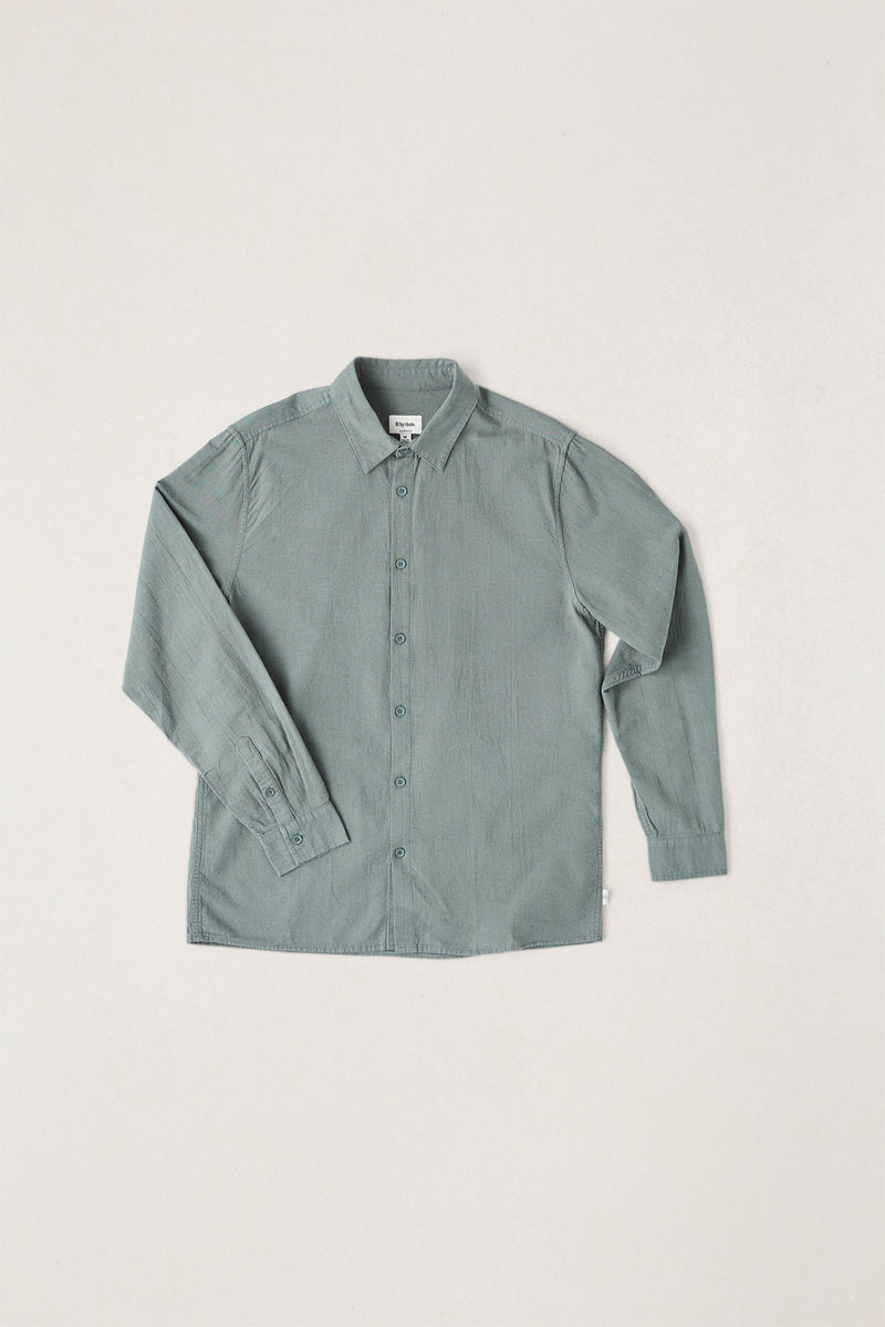 Classic Linen Ls Shirt Silver Pine