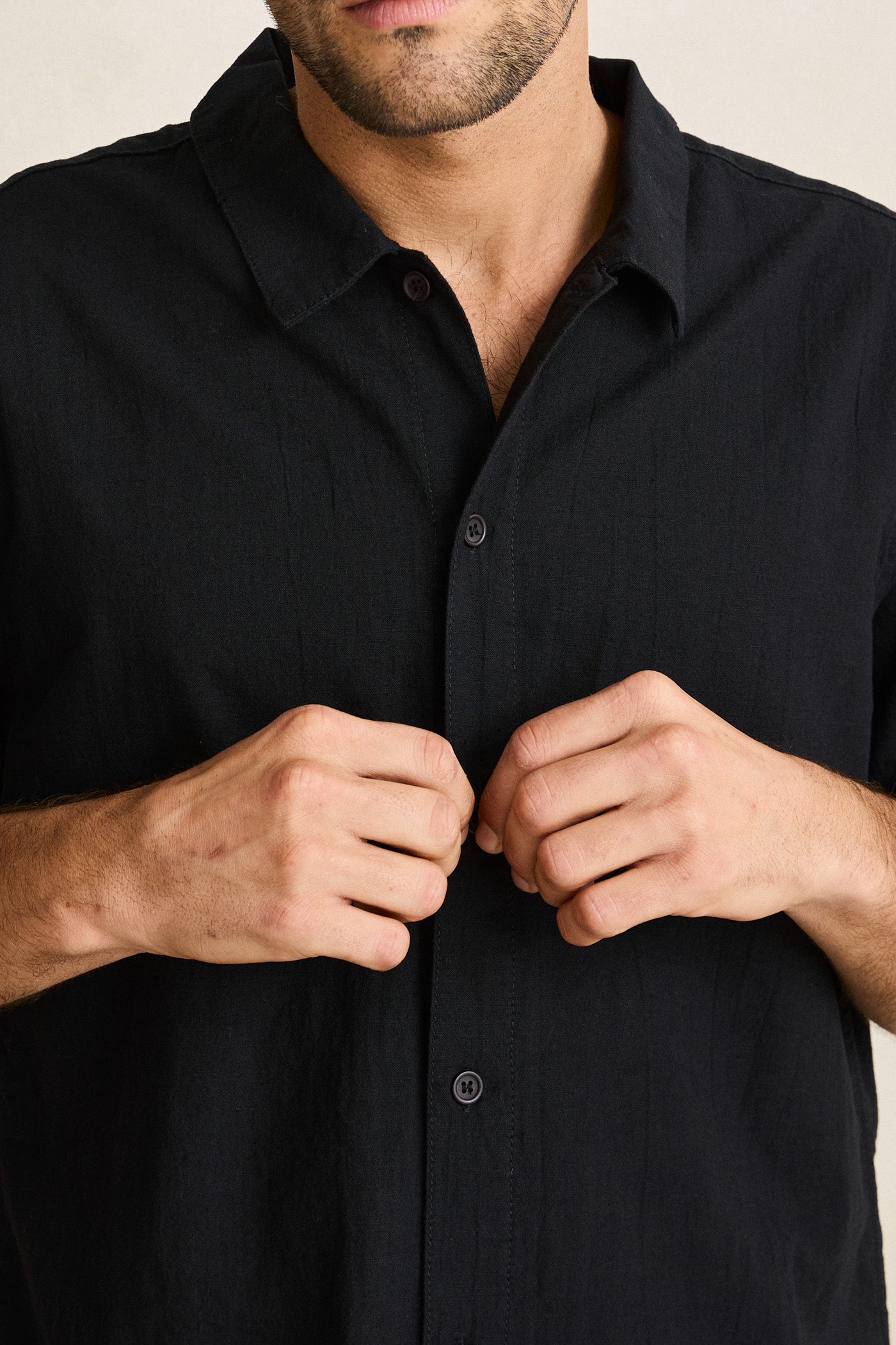 Classic Linen Ss Shirt Vintage Black – Rhythm US