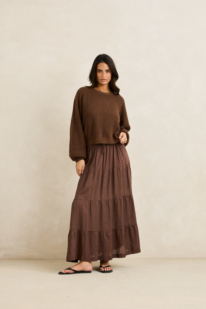 Classic Knit Jumper Chocolate