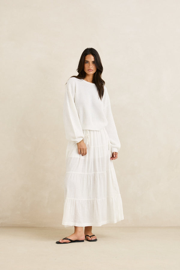 Classic Knit Jumper White