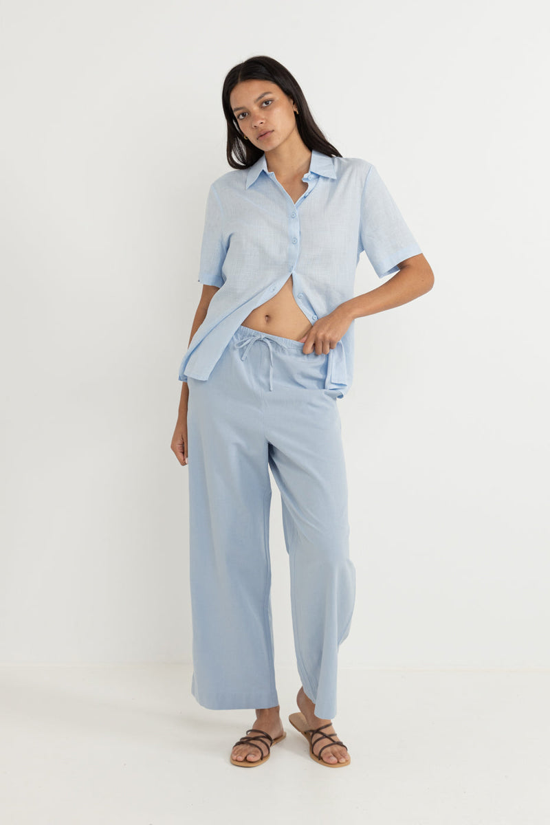 Classic Drawstring Pant Blue