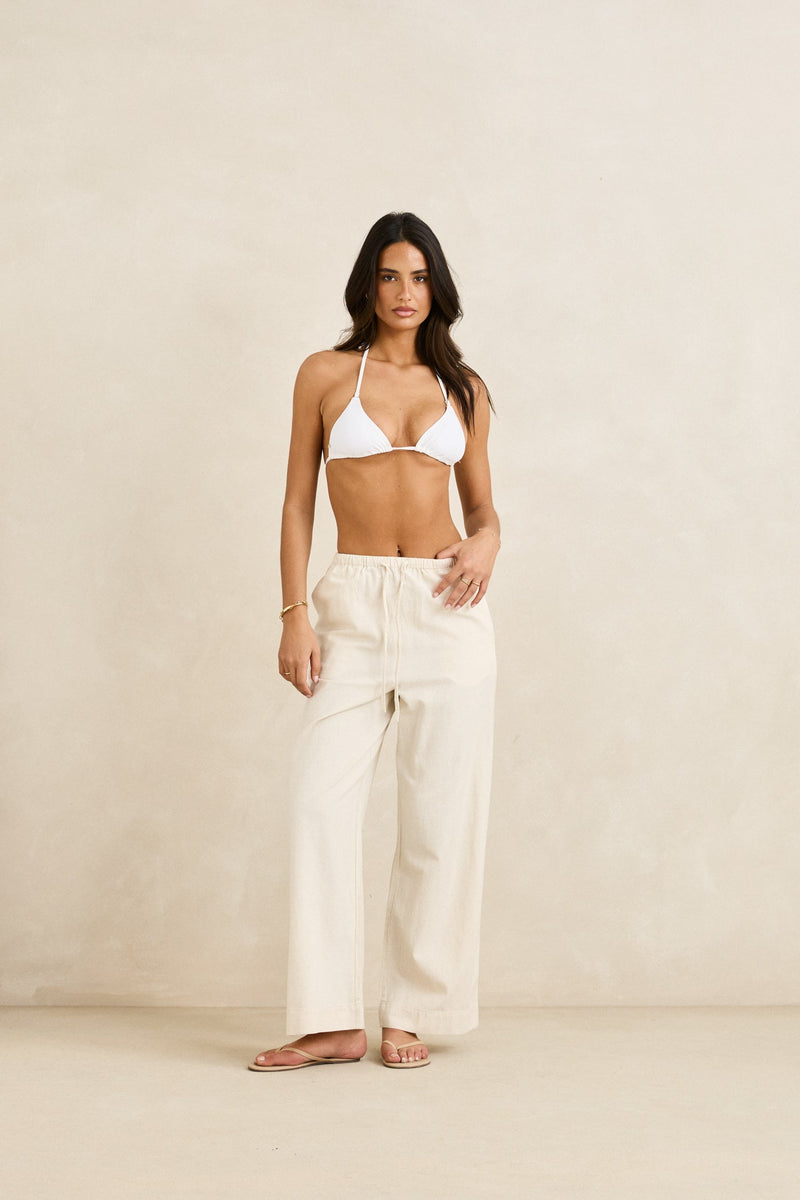 Classic Drawstring Pant Oat
