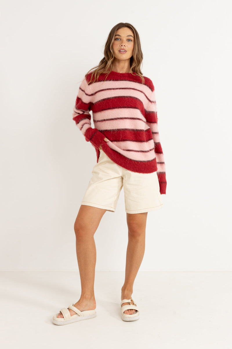 Cherie Oversized Knit Cherry