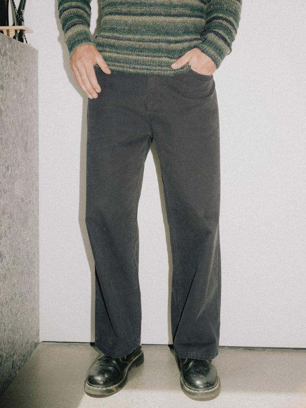 Relaxed Wash Canvas Pant Midnight