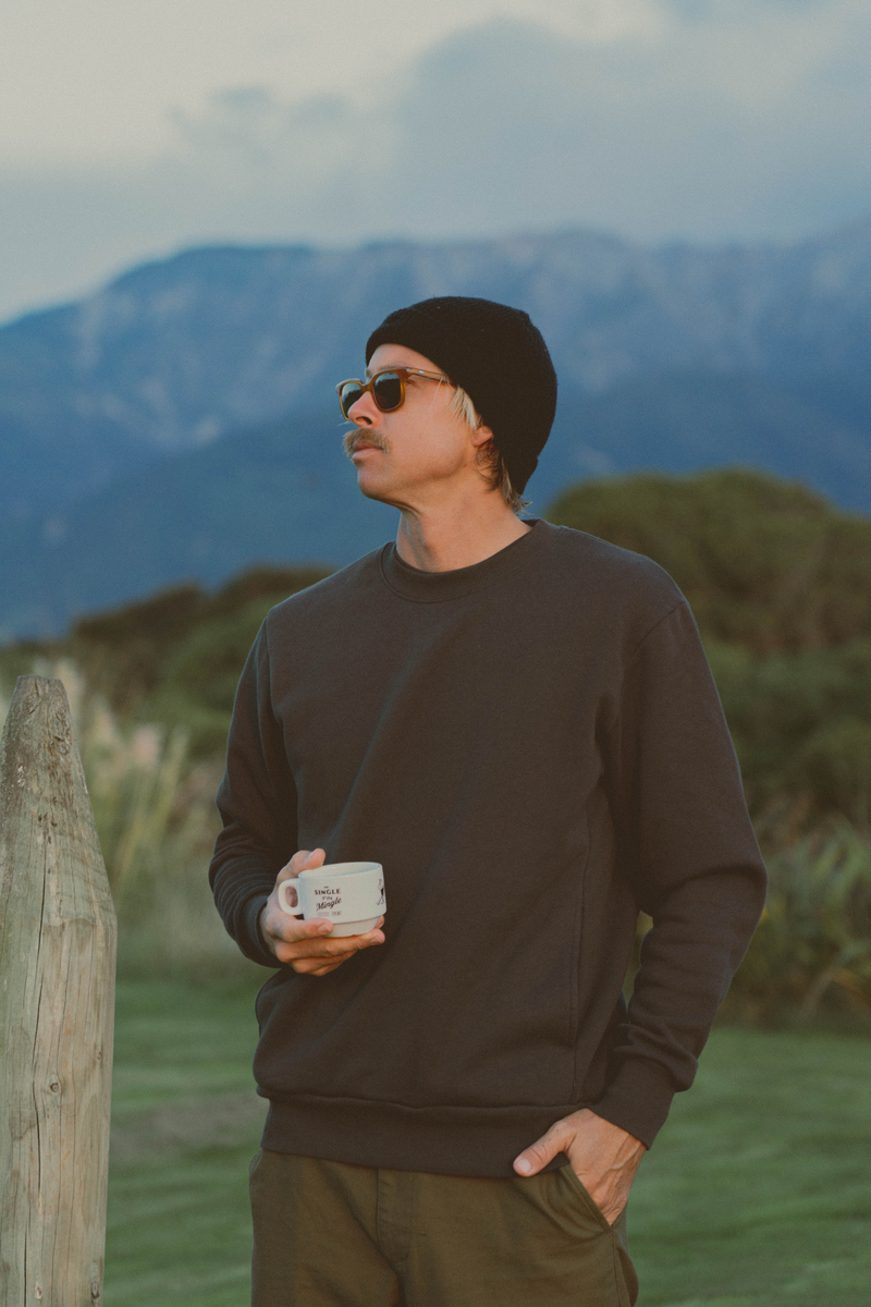 Classic Fleece Crew Vintage Black