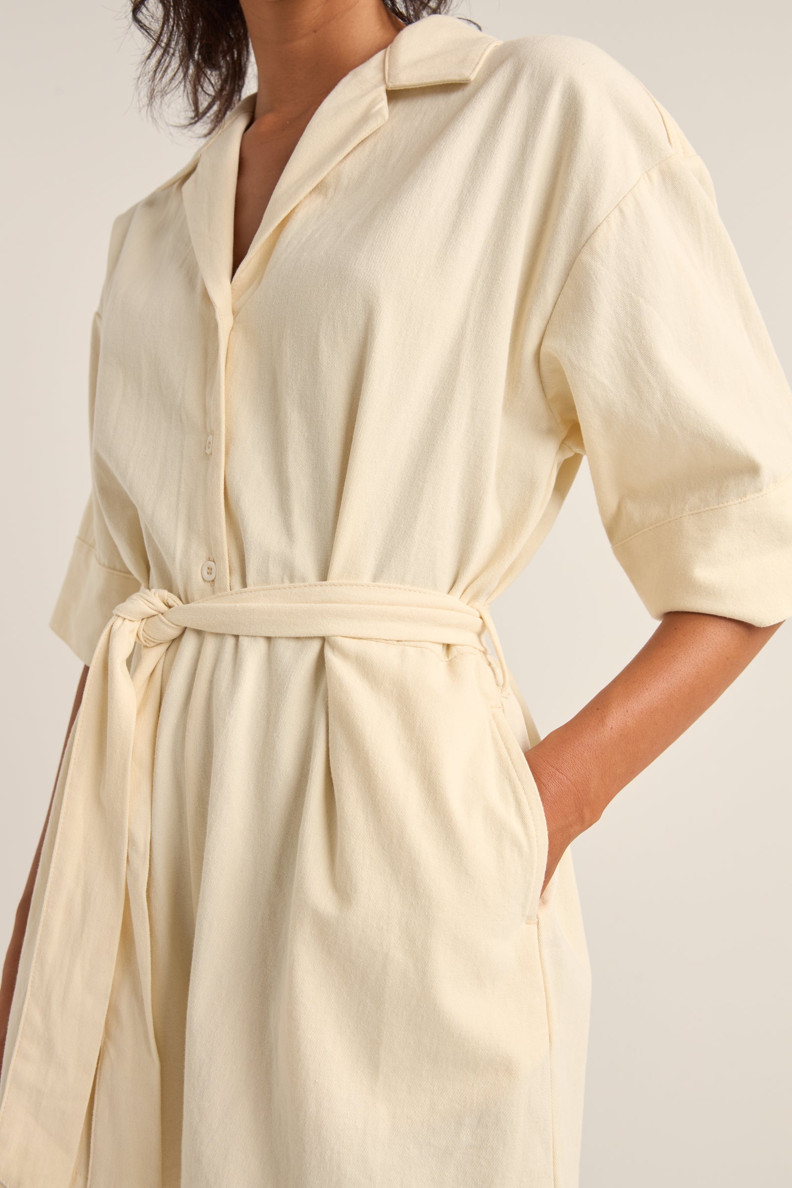 Rhythm Boiler Playsuit Cream AU 8