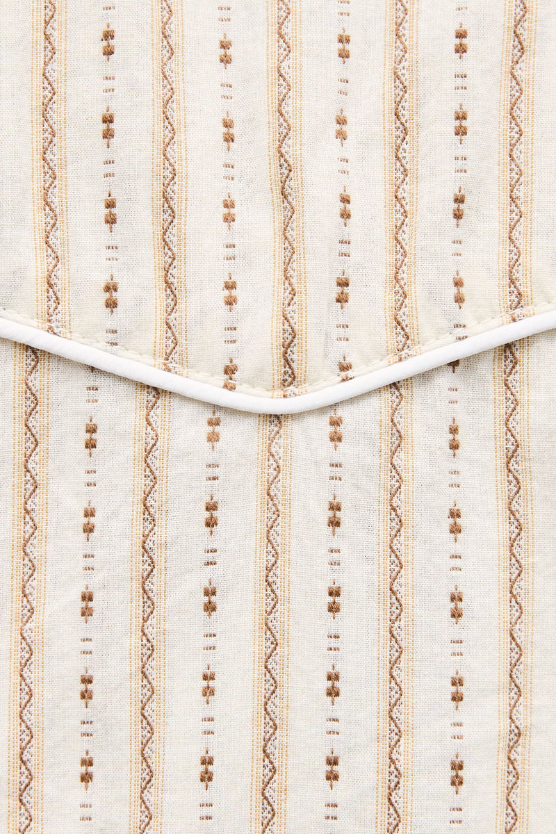 Lone Pine Stripe Ss Shirt Natural