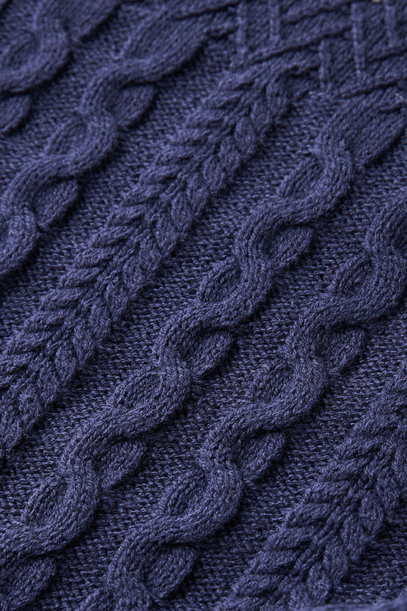 Patchwork Sweater Vintage Navy