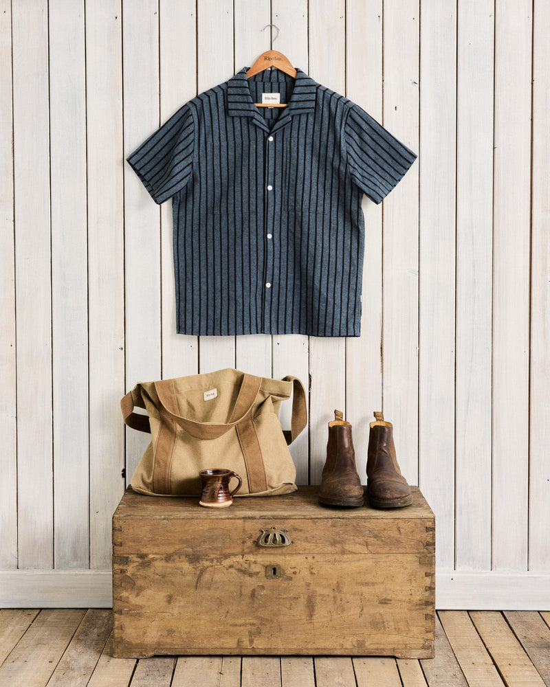 Crux Ss Shirt Indigo Stripe