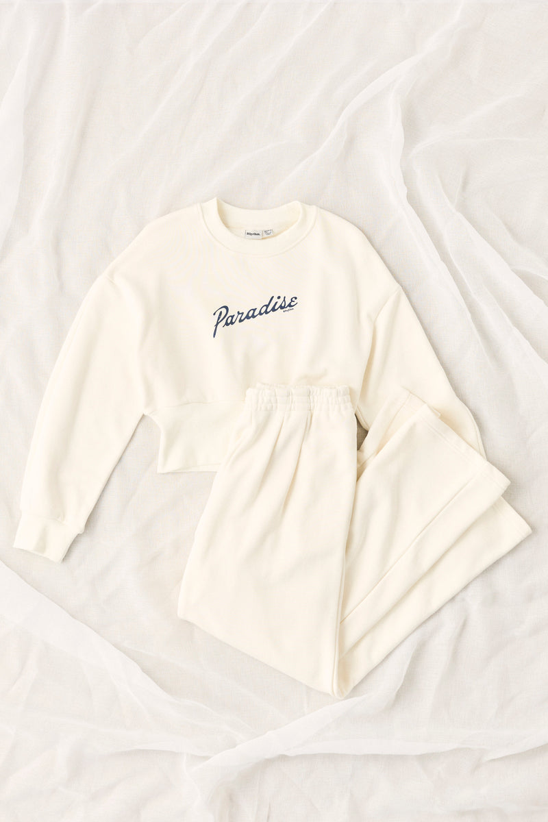 Pleated Trackpant Coconut