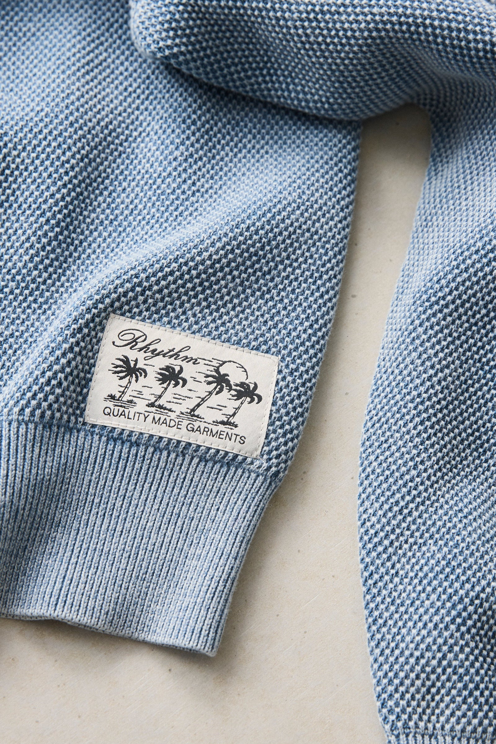 Polu Crew Knit Washed Blue – Rhythm US