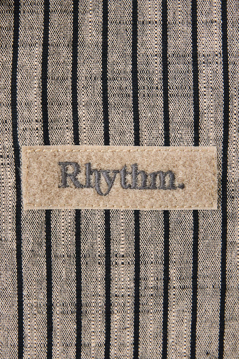 Texture Stripe Ss Shirt Natural