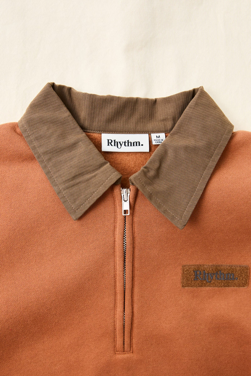 Sutton Quarter Zip Fleece Caramel