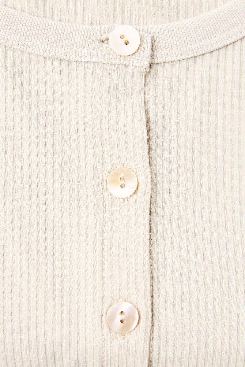 Petra Button Down Singlet Olive