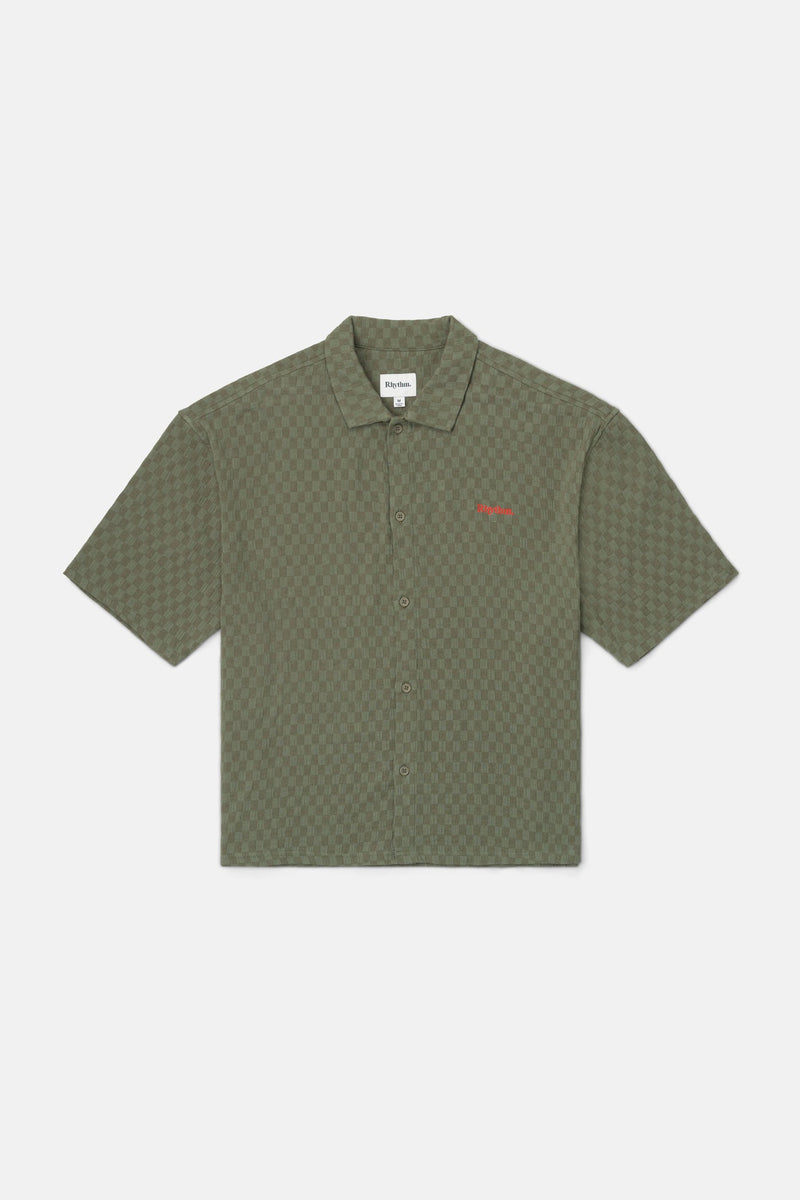 Wash Check Relaxed Ss Shirt Green