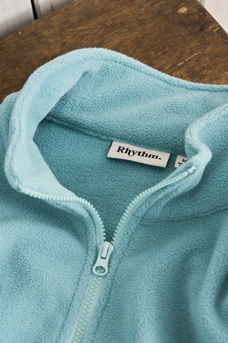 Prosper Half Zip Fleece Mineral Blue – Rhythm US