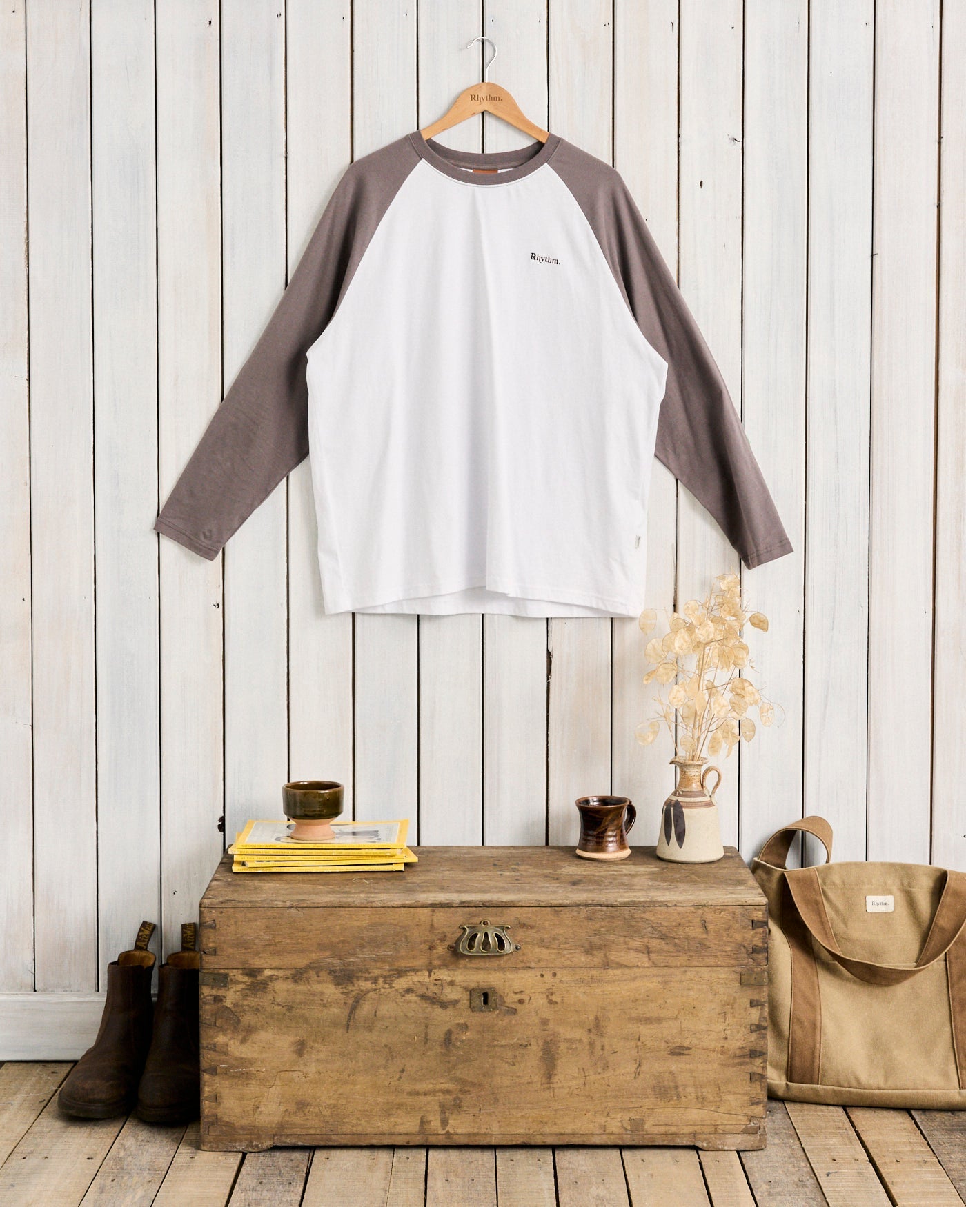 Foster Ls T-Shirt Bone – Rhythm US