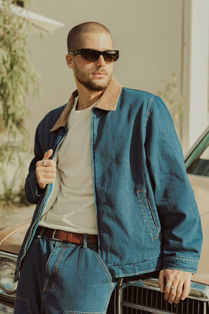 Washed Denim James Jacket Blue Wash