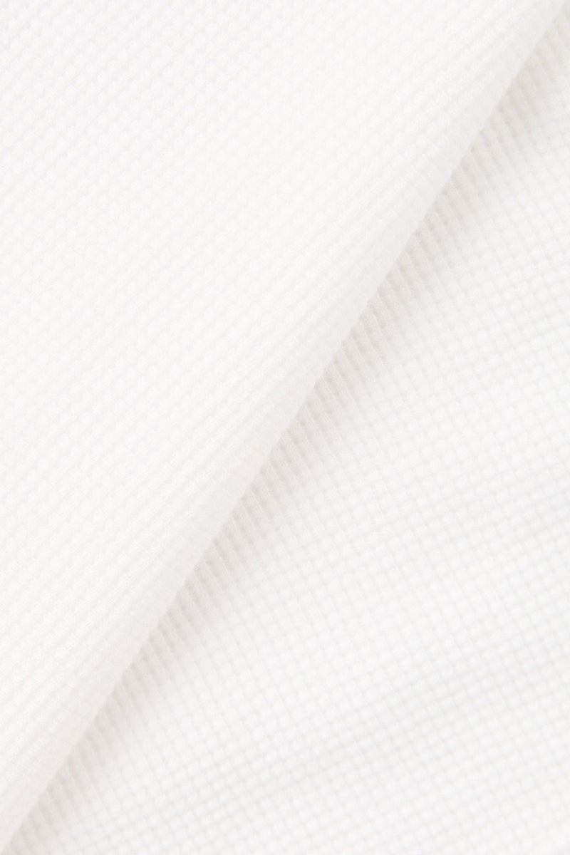 Waffle Long Sleeve  White