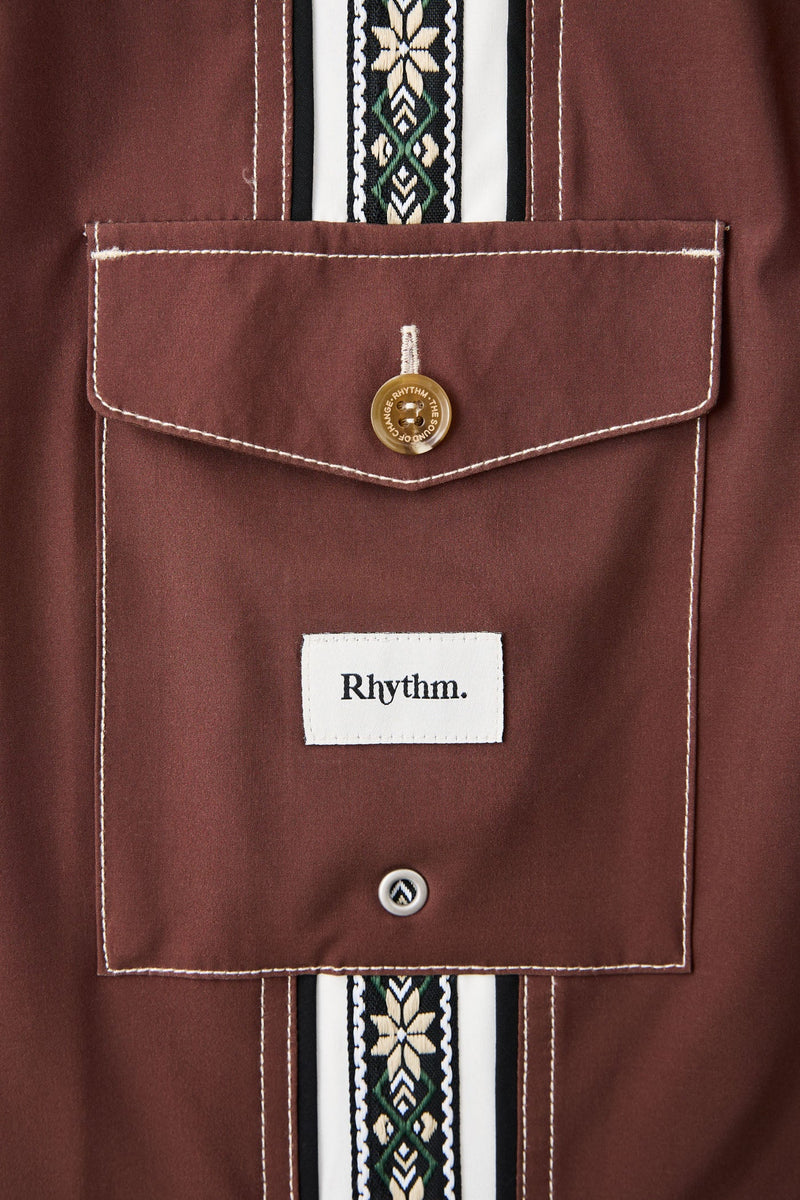 Panel Stripe Trunk Chocolate