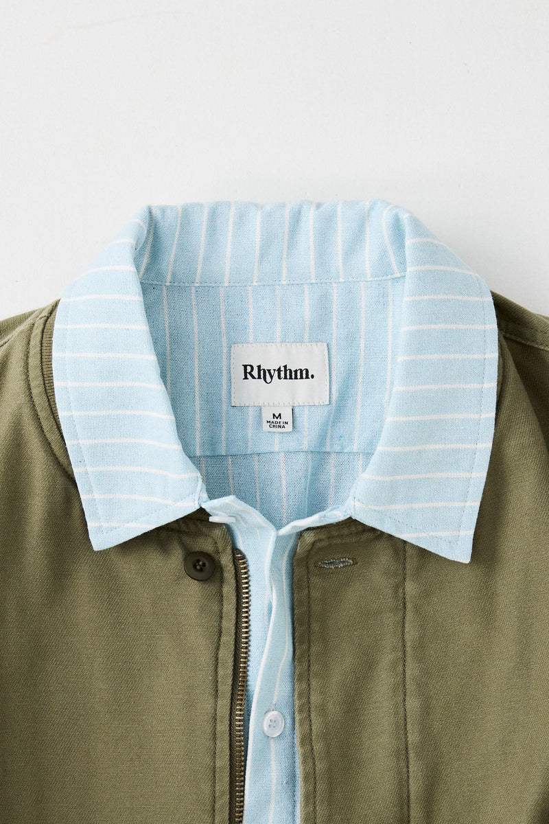 Reverse Twill Bomber Jacket Washed Olive