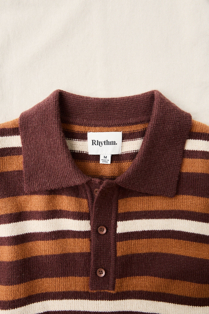 Striped Rugby Sweater Oak