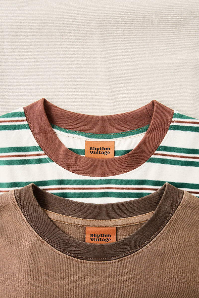Peace Sun Ringer Vintage Ss T-Shirt Oak